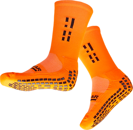 GRIP STAR ORANGE CREW SOCK - Oztagger