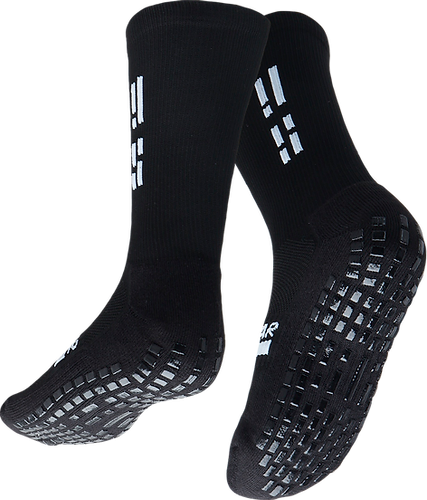GRIP STAR BLACK CREW SOCKS - Oztagger
