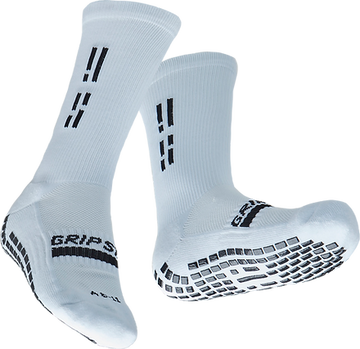 GRIP STAR WHITE CREW SOCK - Oztagger