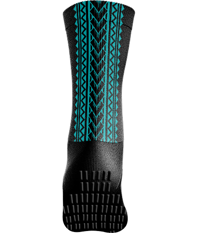 GRIP STAR BLACK MOANA CREW SOCKS - Oztagger