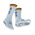 GRIP STAR ABORIGINAL 3 STRIPES WHITE CREW SOCK - Oztagger