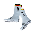 GRIP STAR ABORIGINAL 3 STRIPES WHITE CREW SOCK - Oztagger