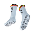 GRIP STAR ABORIGINAL 3 STRIPES WHITE CREW SOCK - Oztagger