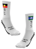 GRIP STAR INDIGENOUS OZTAG WHITE CUSTOM REP CREW SOCK - Oztagger