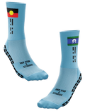 GRIP STAR INDIGENOUS OZTAG SKY BLUE CUSTOM REP CREW SOCK - Oztagger