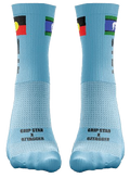 GRIP STAR INDIGENOUS OZTAG SKY BLUE CUSTOM REP CREW SOCK - Oztagger
