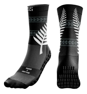 GRIP STAR BLACK KIWI PRIDE CREW SOCKS