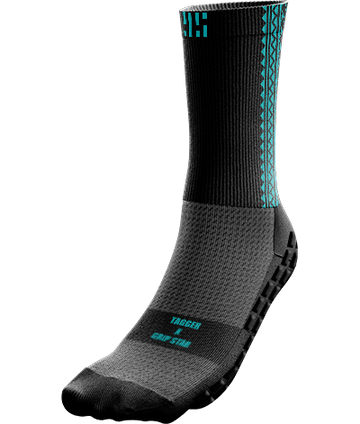 GRIP STAR BLACK MOANA CREW SOCKS