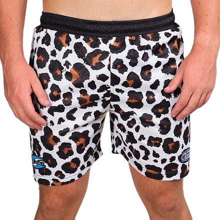 White Leopard Shorts - Oztagger