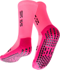 GRIP STAR PINK CREW SOCKS - Oztagger