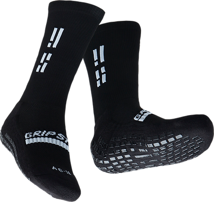 GRIP STAR BLACK CREW SOCKS - Oztagger