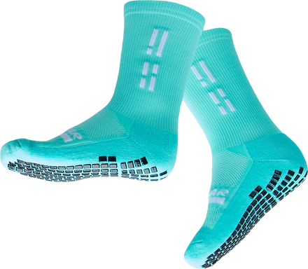 GRIP STAR TEAL CREW SOCK - Oztagger