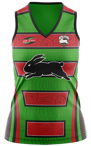 Souths Ladies Rep Playing Singlet - Oztagger