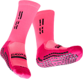 GRIP STAR PINK CREW SOCKS - Oztagger