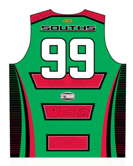 Souths Mens Rep Playing Singlet - Oztagger