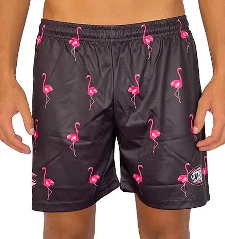 Flaming Flamingos Shorts - Oztagger