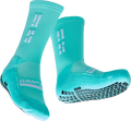 GRIP STAR TEAL CREW SOCK - Oztagger