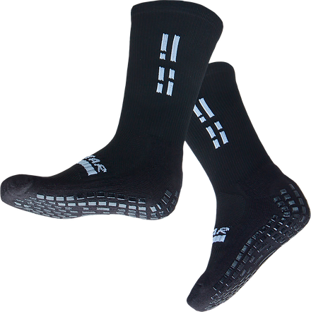 GRIP STAR BLACK CREW SOCKS - Oztagger