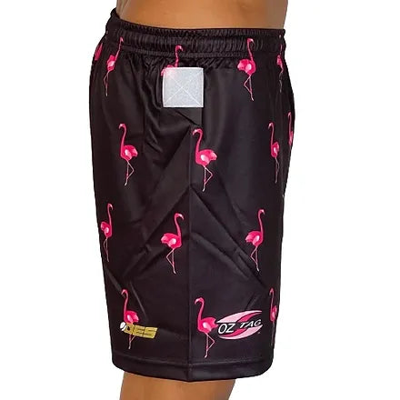 Flaming Flamingos Shorts - Oztagger