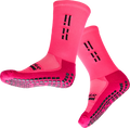 GRIP STAR PINK CREW SOCKS - Oztagger