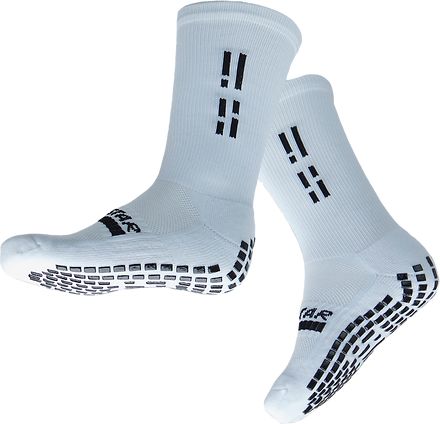 GRIP STAR WHITE CREW SOCK - Oztagger